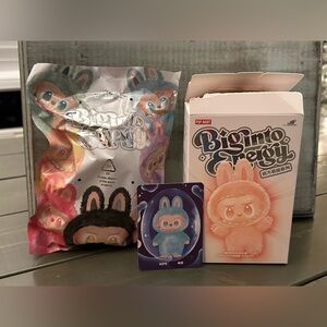 Authentic Pop Mart Big Into Energy Labubu Vinyl Plush - Confirmed Hope (Blue)